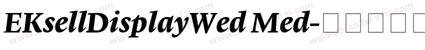 EKsellDisplayWed Med字体转换